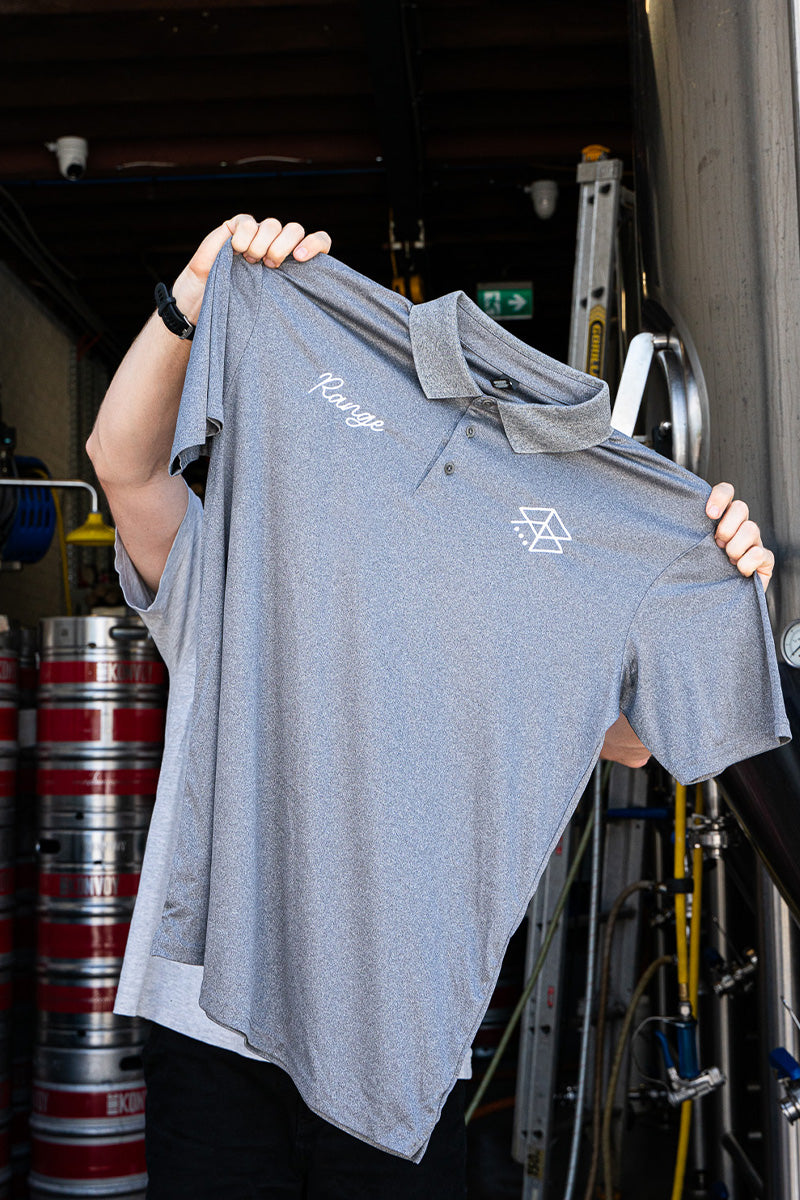 Range Brewing Golf Polo - Grey