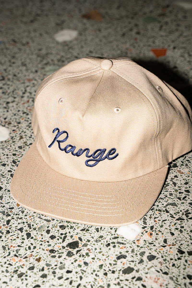 Range Golf Hat 5 Panel - Khaki