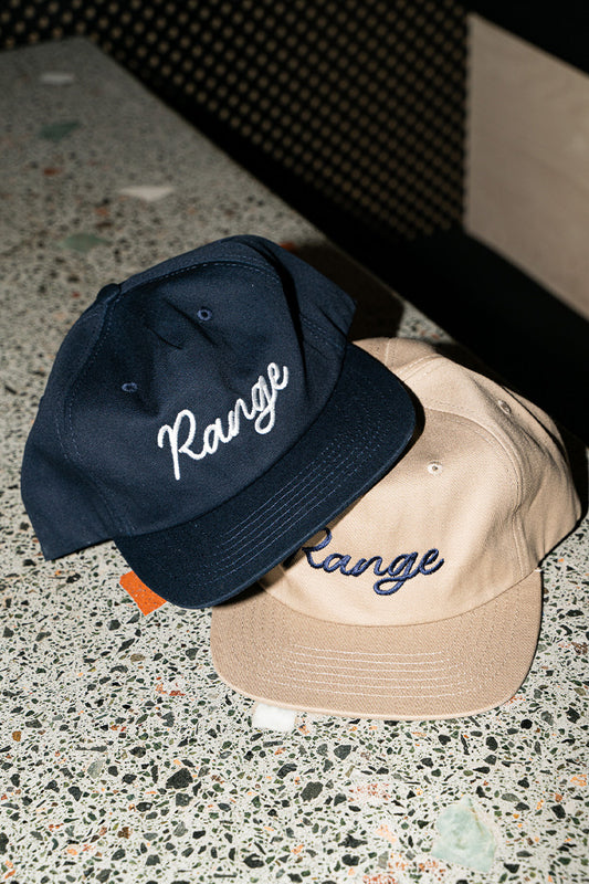 Range Golf Hat 5 Panel - Khaki