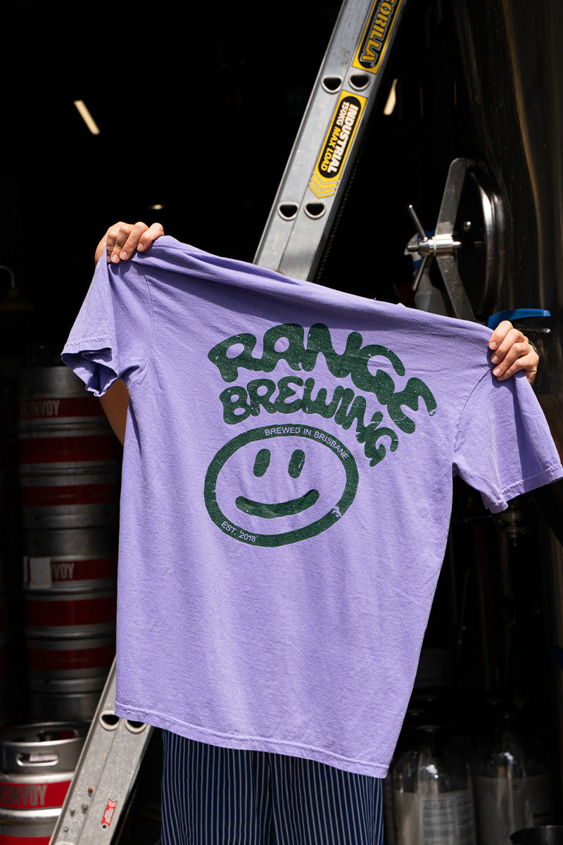 Range Brewing Range Smiley Tee - Violet - Range Brewing